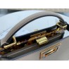 Fendi Peekaboo ISeeU Small Bag In Grey Calfskin 267