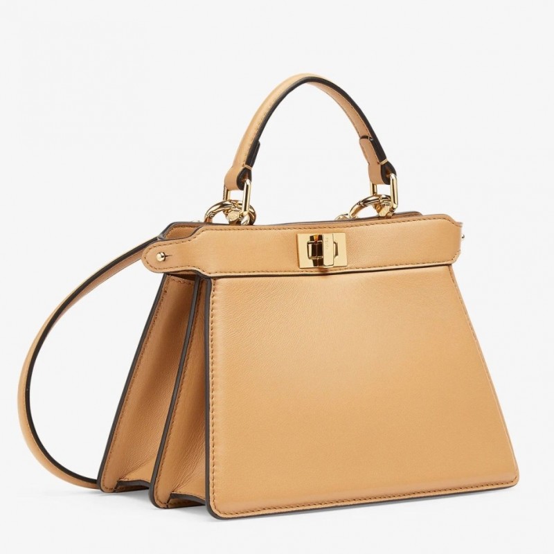 Fendi Peekaboo ISeeU Petite Bag In Beige Nappa Leather 344