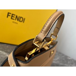 Fendi Peekaboo ISeeU Petite Bag In Beige Nappa Leather 344