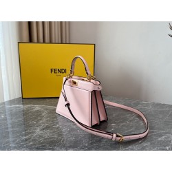 Fendi Peekaboo ISeeU Petite Bag In Pink Nappa Leather 448