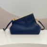 Fendi First Small Bag In Dark Blue Nappa Leather 432