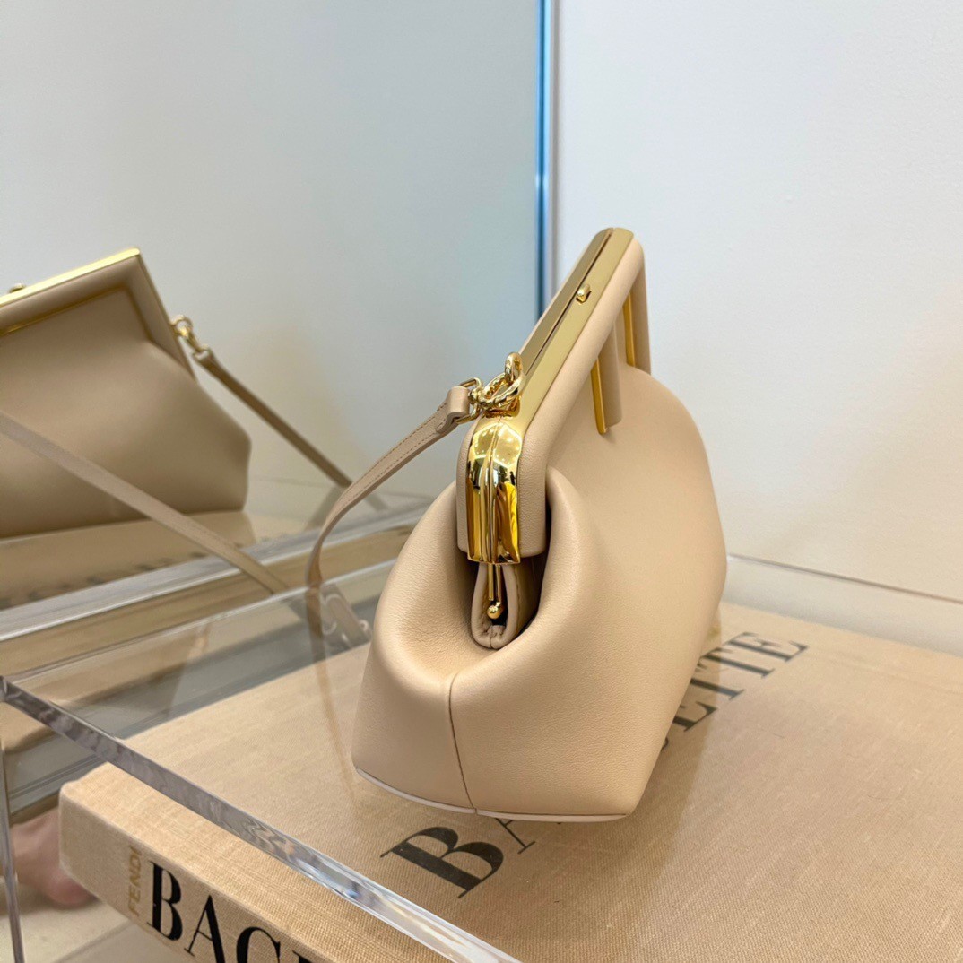 Fendi First Small Bag In Pale Pink Nappa Leather 642