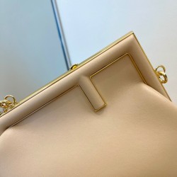 Fendi First Small Bag In Pale Pink Nappa Leather 642