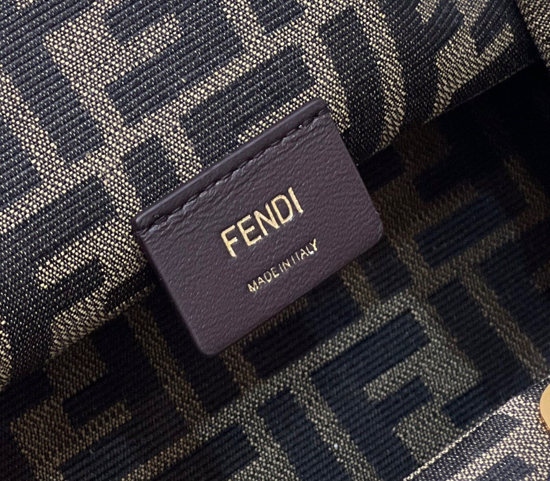 Fendi First Small Bag In Gold Laminated Leather 752