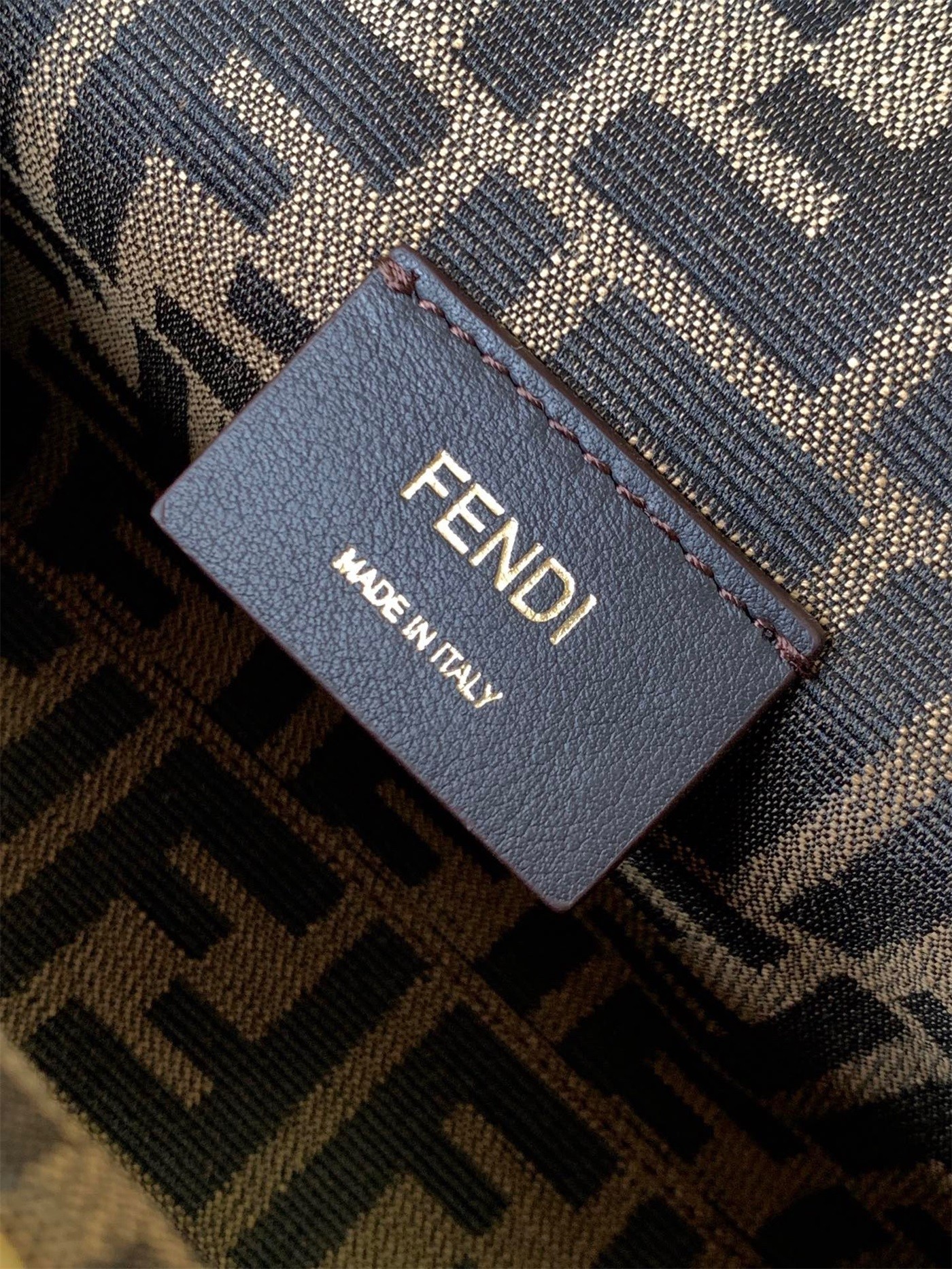 Fendi First Small Bag In Beige Raffia Macrame 813