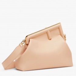 Fendi First Medium Bag In Powder Pink Nappa Leather 865