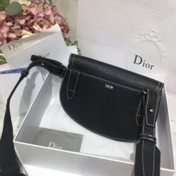 Dior Black DIOR x KAWS Pouch Saddle Bag 864