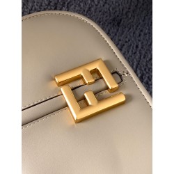 Fendi C’mon Small Bag in Grey Calfskin 859