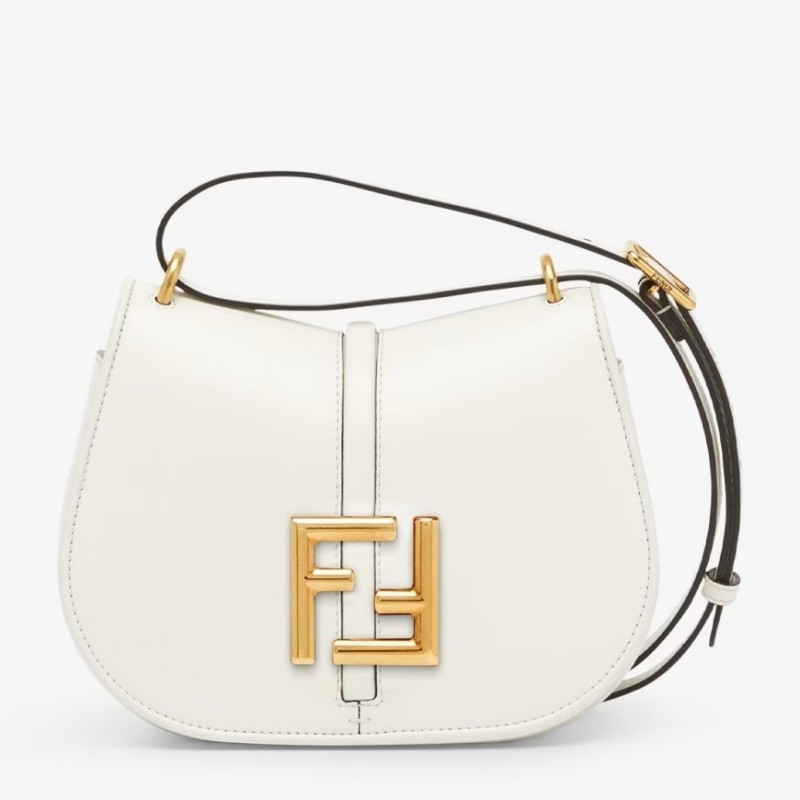 Fendi C’mon Small Bag in White Calfskin 390