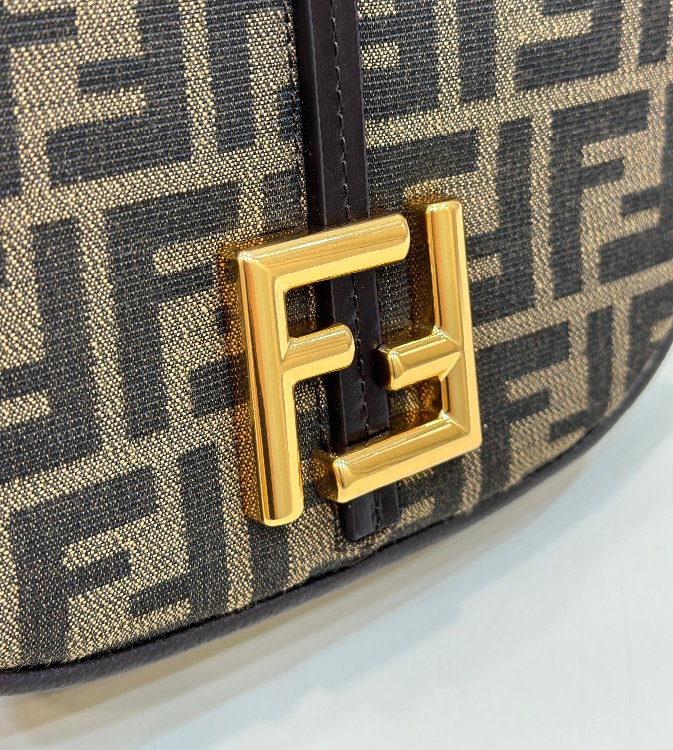 Fendi C’mon Small Bag in FF Jacquard Fabric 424