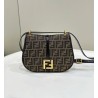 Fendi C’mon Medium Bag in FF Jacquard Fabric and Leather 541