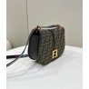 Fendi C’mon Medium Bag in FF Jacquard Fabric and Leather 541