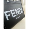 Fendi Sunshine Medium Tote Bag In Noir Calfskin 588