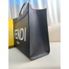 Fendi Sunshine Medium Tote Bag In Noir Calfskin 588