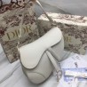 Dior Saddle Bag In White Matte Calfskin 451