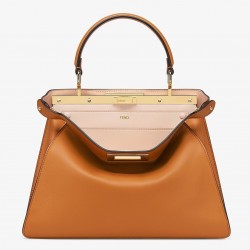 Fendi Peekaboo ISeeU Medium Bag In Brown Leather 661