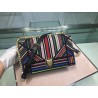 Dior Diorama Canvas Bag Embroidered With Multi-coloured Stripes 947