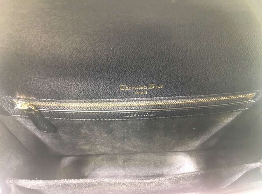 Dior Diorama Bag In Black Eyelets Lambskin 593