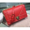 Dior Diorama Bag In Red Eyelets Lambskin 618