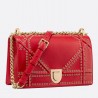 Dior Diorama Bag In Red Eyelets Lambskin 618