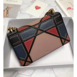 Dior Diorama Bag In Multi-coloured Patchwork 435