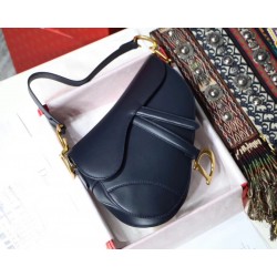 Dior Saddle Bag In Navy Blue Calfskin 685