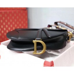 Dior Saddle Bag In Black Calfskin 700