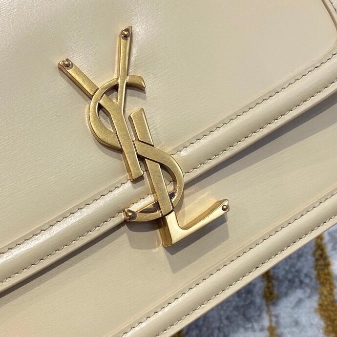 Saint Laurent Solferino Small Bag In Beige Calfskin 353