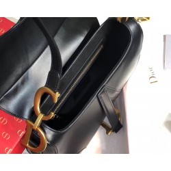 Dior Saddle Bag In Black Calfskin 700