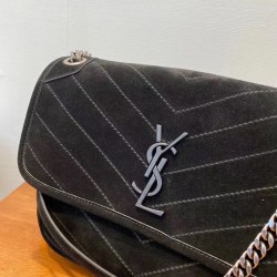 Saint Laurent Medium Niki Bag In Black Suede 855