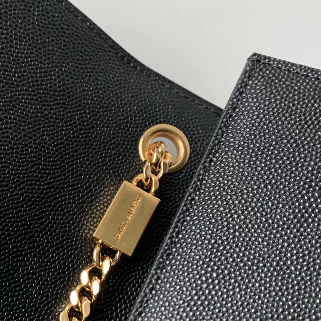 Saint Laurent Small Kate Tassel Bag In Black Grained Leather 872