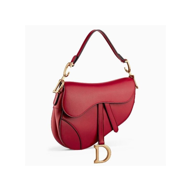 Dior Saddle Bag In Red Calfskin 805