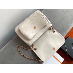 Saint Laurent Niki Medium Bag In White Lambskin 113