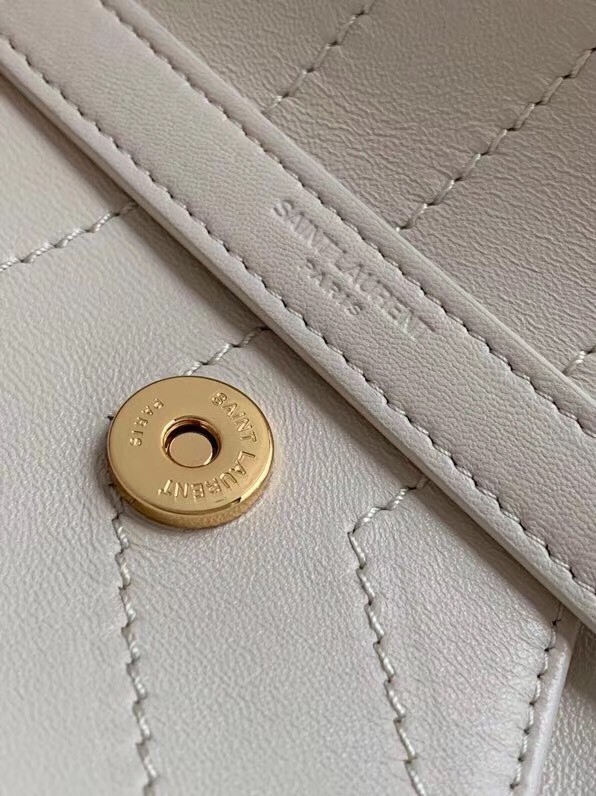 Saint Laurent Niki Medium Bag In White Lambskin 113