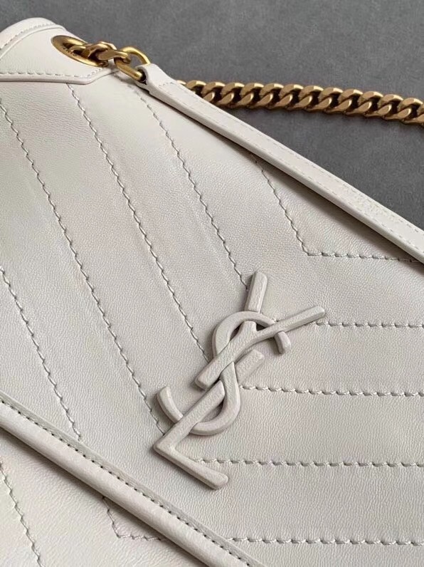 Saint Laurent Niki Medium Bag In White Lambskin 113