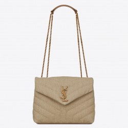 Saint Laurent Loulou Small Bag In Linen Canvas 232