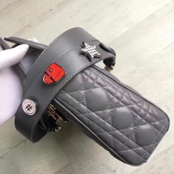 Dior My Lady Dior Bag In Grey Lambskin 571