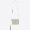 Saint Laurent Lou Camera Bag In White Leather 459