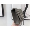 Saint Laurent Medium Kate Bag With Tassel In Grey Grained Leather 486