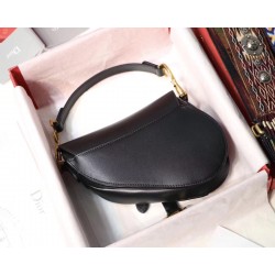 Dior Mini Saddle Bag In Black Calfskin 139