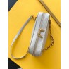 Saint Laurent Le Maillon Small Chain Bag In White Lambskin 025