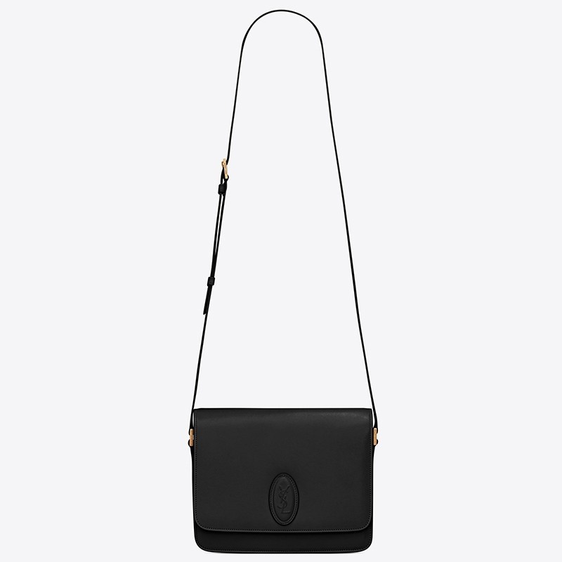 Saint Laurent LE 61 Medium Saddle Bag In Black Leather 127