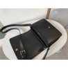 Saint Laurent LE 61 Medium Saddle Bag In Black Leather 127