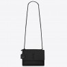 Saint Laurent Sunset Medium All Black Leather Bag 622