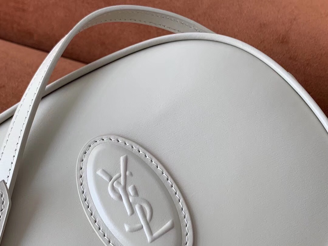 Saint Laurent LE 61 Camera Bag In White Leather 892