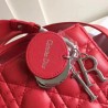 Dior My Lady Dior Bag In Red Lambskin 786