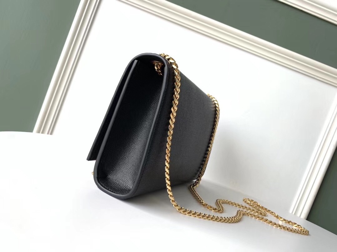 Saint Laurent Medium Kate Bag With Tassel In Black Smooth Leather 233