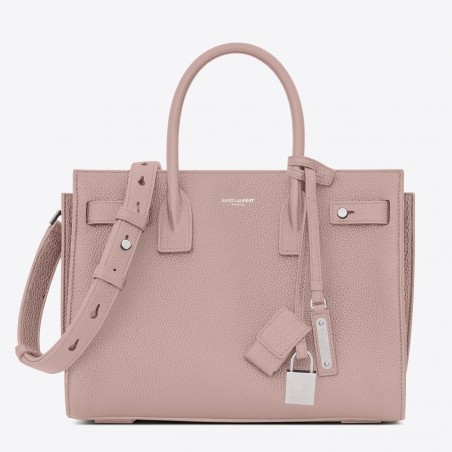 Saint Laurent Baby Sac de Jour Souple Bag In Nude Grained Leather 561