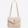 Saint Laurent Loulou Small Bag In Beige Matelasse Leather 593