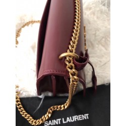 Saint Laurent Sunset Medium Bag In Bordeaxu Calfskin 003